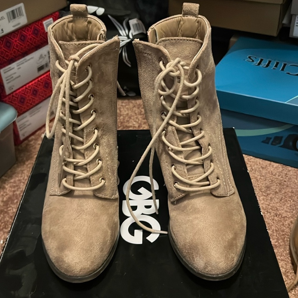 Lace up ankle boot